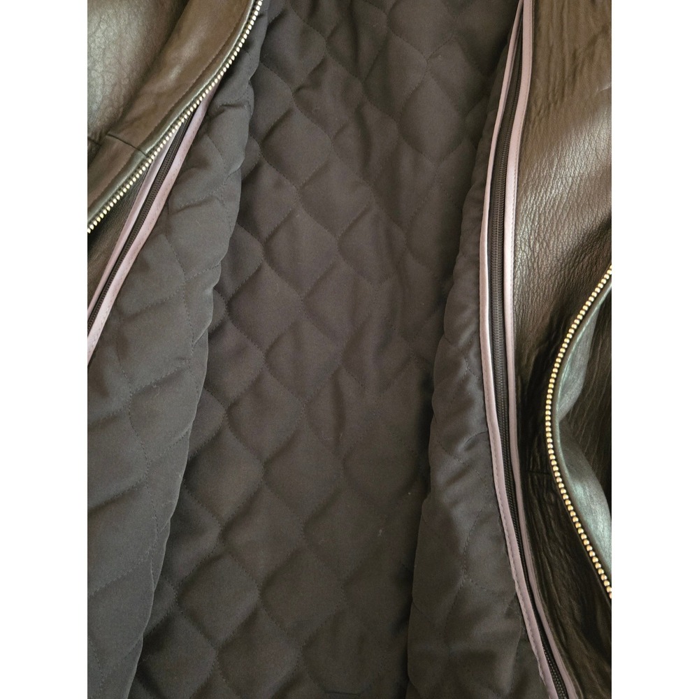 Wilsons Leather Pelle Studio Mens XXL Black Insulated Thinsulate Jacket Bomber - Picture 4 of 9
